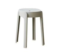 Repose-pieds en plastique - Banc de rangement rond empilable avec motif moulin à vent | Chaise multifonction peu encombrante pour salon et chambre à coucher, style célébrité Internet tendance