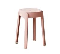 Repose-pieds en plastique - Banc de rangement rond empilable avec motif moulin à vent | Chaise multifonction peu encombrante pour salon et chambre à coucher, style célébrité Internet tendance