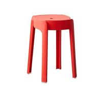 Repose-pieds en plastique - Banc de rangement rond empilable avec motif moulin à vent | Chaise multifonction peu encombrante pour salon et chambre à coucher, style célébrité Internet tendance