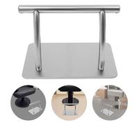 Repose-pieds mobile en acier inoxydable pour salon de coiffure - Repose-pieds mobile - Équipement de coiffure