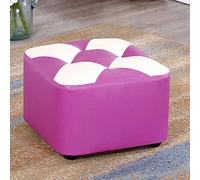 Repose-pieds ottoman carré en cuir, tabouret bas antidérapant pour chambre à coucher, salon, balcon, petit banc à forte capacité de charge, mobilier de décoration d'intérieur