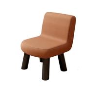 Repose-Pieds Ottoman Petite Chaise à Dossier Bas for la Maison | Banc adulte salon enfant table basse pied canapé tabouret chaussure(Chocolate)