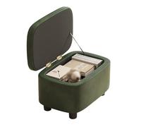 Repose-pieds Ottoman, tabouret de rangement multifonctionnel cube pouf avec cadre en bois, repose-pieds rembourré pour salon, boîte à jouets, décoration d'intérieur
