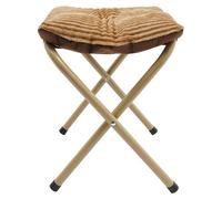 Repose-pieds pliable - Support pour les pieds - Rembourré - 32 x 32 cm - Hauteur ergonomique de 34 cm - Léger, 760 g - Couleur kaki