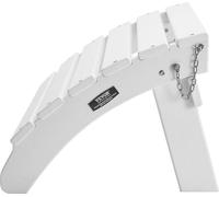 Repose-pieds pliant Adirondack 17,7 L x 19,7 l x 13,8 H pouces HDPE blanc