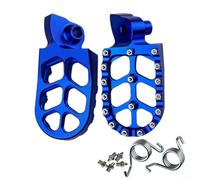 Repose-pieds pour moto tout-terrain usiné CNC - Design à pointes en alliage d'aluminium - Large compatibilité - Plusieurs options de couleur (Azure)