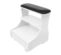 Repose-pieds pour pédicure - 52 x 41 x 55 cm - Avec 4 roulettes et tiroir - Étagère amovible - Charge maximale de 20 kg - Pour soins des pieds, salon de beauté, salon de manucure