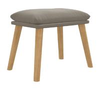 Repose-pieds tabouret 45 x 29,5 x 35 cm en velours gris DEC030217