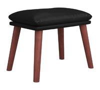 Repose-pieds tabouret 45 x 29,5 x 35 cm PVC noir DEC030463
