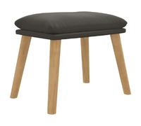 Repose-pieds tabouret 45 x 29,5 x 35 cm velours gris DEC030293