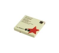Repositionable notes 75x75mm yellow ahrend 296638