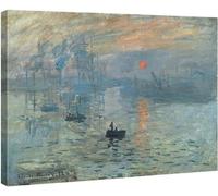 Reproductions sur toile « Impression, soleil levant » de Monet – Œuvres d'art gi s pour le salon