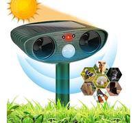 Répulsif à chat à énergie solaire - 100 % respectueux des animaux - Jardin - Répulsif à chat à ultrasons - Répulsif à chat pour le jardin - Anti-chats dans le jardin