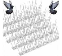 Répulsif à oiseaux en acier inoxydable Pics à oiseaux pour pigeons et autres petits oiseaux Pics à oiseaux en acier inoxydable Piquets anti-pigeons Clous anti-oiseaux en métal Répulsif à oiseaux en mé