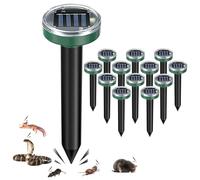 Répulsif à taupes à énergie solaire, répulsif serpent pour cour, à ultrasons à énergie solaire, lapin, campagnol, gopher, écureuil, tamia, mouffette, répulsif extérieur pour pelouse, jardin et cour
