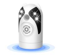 Répulsif à ultrasons, appareil de prise de courant à ultrasons automatiquement rotatif à 360° avec plusieurs modes pour lutter contre les parasites dans la voiture et à la maison pour combattre les
