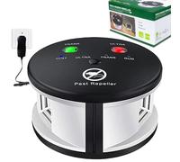 Répulsif à ultrasons contre les nuisibles, répulsif électronique de souris, écureuil, lutte contre les nuisibles, souris, cafards, fourmis, rats, chauves-souris pour maison, garage, entrepôt, RV, noir