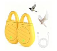 Répulsif à Ultrasons Portable, Porte-clés Répulsif À Ultrasons Portable pour Oiseaux, 3 Modes, pour Éloigner Les Pigeons, Moineaux, Mouettes et Corbeaux (Jaune)
