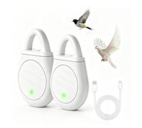 Répulsif à Ultrasons Portable, Porte-clés Répulsif À Ultrasons Portable pour Oiseaux, 3 Modes, pour Éloigner Les Pigeons, Moineaux, Mouettes et Corbeaux (Blanc)