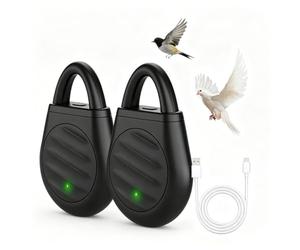 Répulsif à Ultrasons Portable, Porte-clés Répulsif À Ultrasons Portable pour Oiseaux, 3 Modes, pour Éloigner Les Pigeons, Moineaux, Mouettes et Corbeaux (Noir)