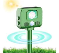 Répulsif à ultrasons pour animaux, à énergie solaire et étanche, pour chats