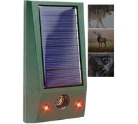 Répulsif à ultrasons pour chat avec détecteur de mouvement, 2021 IP58 étanche à l'eau solaire pour extérieur, lumière clignotan A221