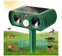 Répulsif à ultrasons pour chats avec flash LED, étanche, pour éloigner les pigeons, les chiens et les renards