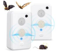 Répulsif à ultrasons pour chauves-souris du grenier - Lot de 2 Répulsif à ultrasons pour chauves-souris du grenier - Rechargeable
