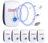 Répulsif à ultrasons pour souris, lot de 6, anti-moustiques pour souris et rats, répulsif électronique d'intérieur pour souris, fo
