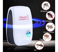 Répulsif antiparasitaire à ultrasons pour la maison, répulsif anti-moustiques, cafards, souris, insectes, pour l'extermination des parasites d'été EURO1
