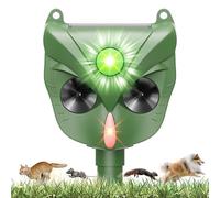 Répulsif Chat Ultrason, 5 Modes Repulsif Chat Exterieur, IP44 Imperméable | Charge de Solaire USB, Détecteur de Mouvement, pour Anti Chats Chiens Souris Ratons Animaux de Jardin
