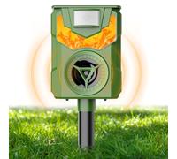 Répulsif Chat Ultrason, Anti Taupe Vibration et Ultrasons Charge de Solaire USB, Détecteur de Mouvement PIR 110°, pour Jardin, Cour et Piscine