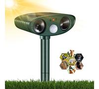 Répulsif Chat Ultrason, Répulsif Chat Exterieur, Répulsif pour Chats Solaire, répulsif à ultrasons avec Détecteur de Mouvement pour Anti Chats Chiens Souris Ratons Renards Oiseaux Rats