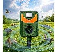 Répulsif Chat Ultrason, Solaire Anti Taupe avec Détecteur et Flash, IP44 Étanche, sans Danger pour Les Animaux, Fréquence Réglable,Les Oiseaux, Les Renards Les Campagnols et Les Rongeurs de Jardin