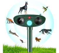 Répulsif Chat Ultrason Solaire, Repulsif Chat Exterieur, Étanche Repulsif Chat Solaire avec détecteur de Mouvement, Répulsif Ultrason Anti Chats Chiens Lapins Ratons