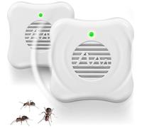 Répulsif Fourmis Ultrason 2pc Anti-Fourmi Électrique pour Maison,Cuisine,Cave Appareil à Ultrasons sans Produit Chimique Branché