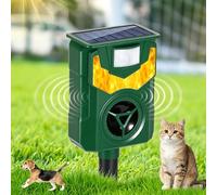 Répulsif pour Chats Et Oiseaux De Jardin, à Ultrasons Et à Énergie Solaire, Rechargeable par USB, Étanche. Idéal pour Les Chats, Les Oiseaux Et Les Pigeons