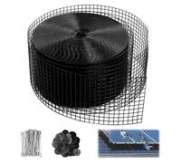 Répulsif pour pigeons pour panneaux solaires - 20 cm x 30 m - Acier galvanisé avec revêtement PVC - Dissuasif anti-oiseaux