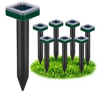 Répulsif pour taupes et serpents pour cour, piège à gopher, marmotte et campagnol, répulsif à ultrasons pour l'extérieur, étanche, tamia, rongeurs, jardin, terriers, animaux terriers, contrôle des