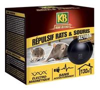 KB HOME DEFENSE HDULT130 - Répulsif Rats et Souris Electromagnétique 130 m² - Ultrasons inoffensifs pour l'homme et les animaux - Sans accoutumance - Utilisable dans toutes les pièces - 130m² = Maison