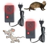 Répulsif Souris Ultrason 2pc Ultrasons Anti Rongeurs Piege a la Fouine Repulsif Rongeur pour Voiture Anti Rongeur Voiture