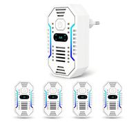 Repulsif Ultrason 4 Pièces, Fancysky Appareil Anti Moustique et Anti Souris, Prise Anti Nuisible Électrique à Ultrasons pour Maison, Cuisine, Chambre, Bureau