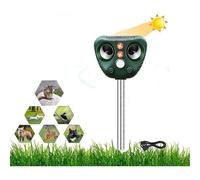 Répulsif Ultrason Animaux Solaire - Jardin Chats/Chiens