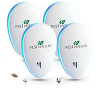 Répulsif Ultrason Anti Moustiqueé, Souris Version pour moustiques, Souris, Fourmis, Mouches, araignées, cafards-Professionnel et Efficace (4 Paquets)