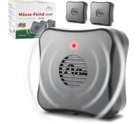 Répulsif Ultrason Anti-Souris et Rats 3pc Dispositif Mobile à Piles sans Produits Chimiques Portée 40m²Anti Rongeur Écologique