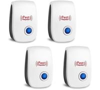 Répulsif Ultrason Électronique Lot de 4, Anti Moustique Insecte Cafard Souris Araignée pour Intérieur Maison Prise