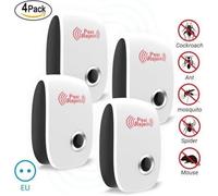 Répulsif Ultrason Insectes - 4 pièces anti rats souris - Anti-nuisibles électronique