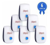 Répulsif Ultrason Souris et Rat, Prise à Double Fréquences, 6 Appareils Anti Rongeur, Protection Efficace SOURIS