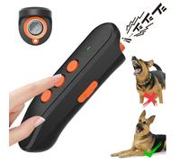 Répulsif ultrasonique anti-aboiement portable, arrêt aboiements chiens, rechargeable, 3 modes, fréquence 20-25kHz, noir