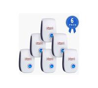 Répulsif ultrasonique pour souris et rats, double fréquence, 6 dispositifs anti-rongeurs, protection efficace contre les souris